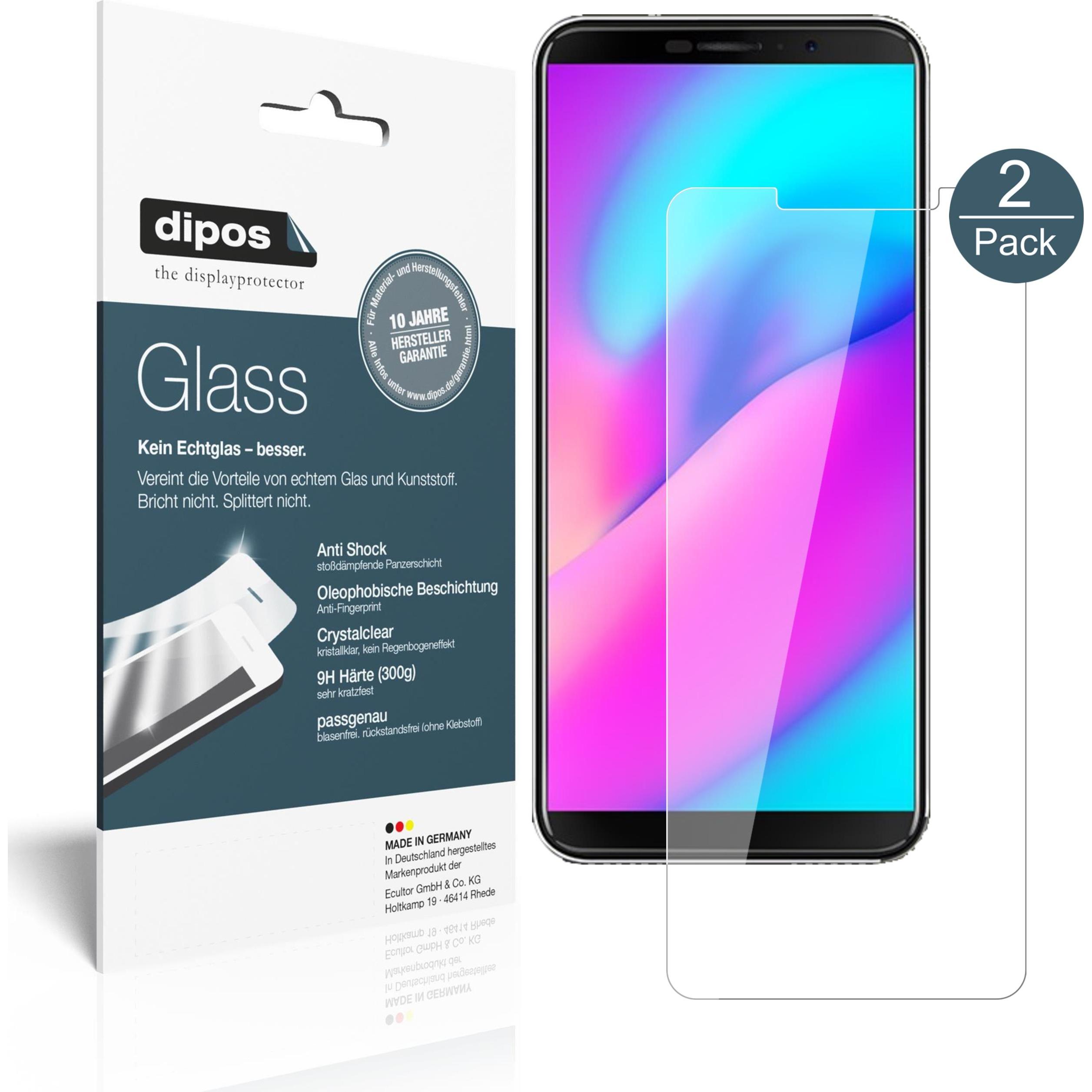 Dipos Displayschutz Anti-Shock (1 Stück, Cubot J3), Smartphone Schutzfolie, Transparent