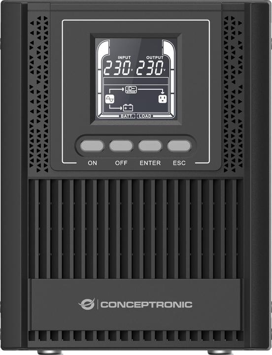 Produktbild Conceptronic ZEUS USV 1000VA Online UPS,IEC EPO Port (1000 VA, 900 W, Online-Doppelwandler USV)