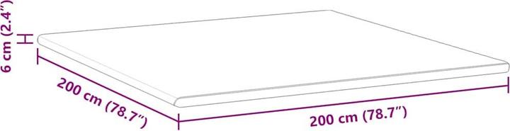 Actual product image vidaXL Matratzenauflage (Foam core, 200 x 200 cm)