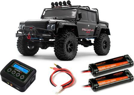 Actual product image Modster Predator Electric Brushed Crawler 4WD 1:10 RTR Combo (RTR Ready-to-Run)