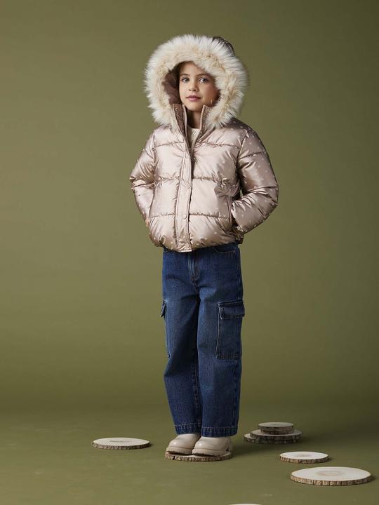 Produktbild Vertbaudet Weite Mädchen Cargo-Jeans (128)