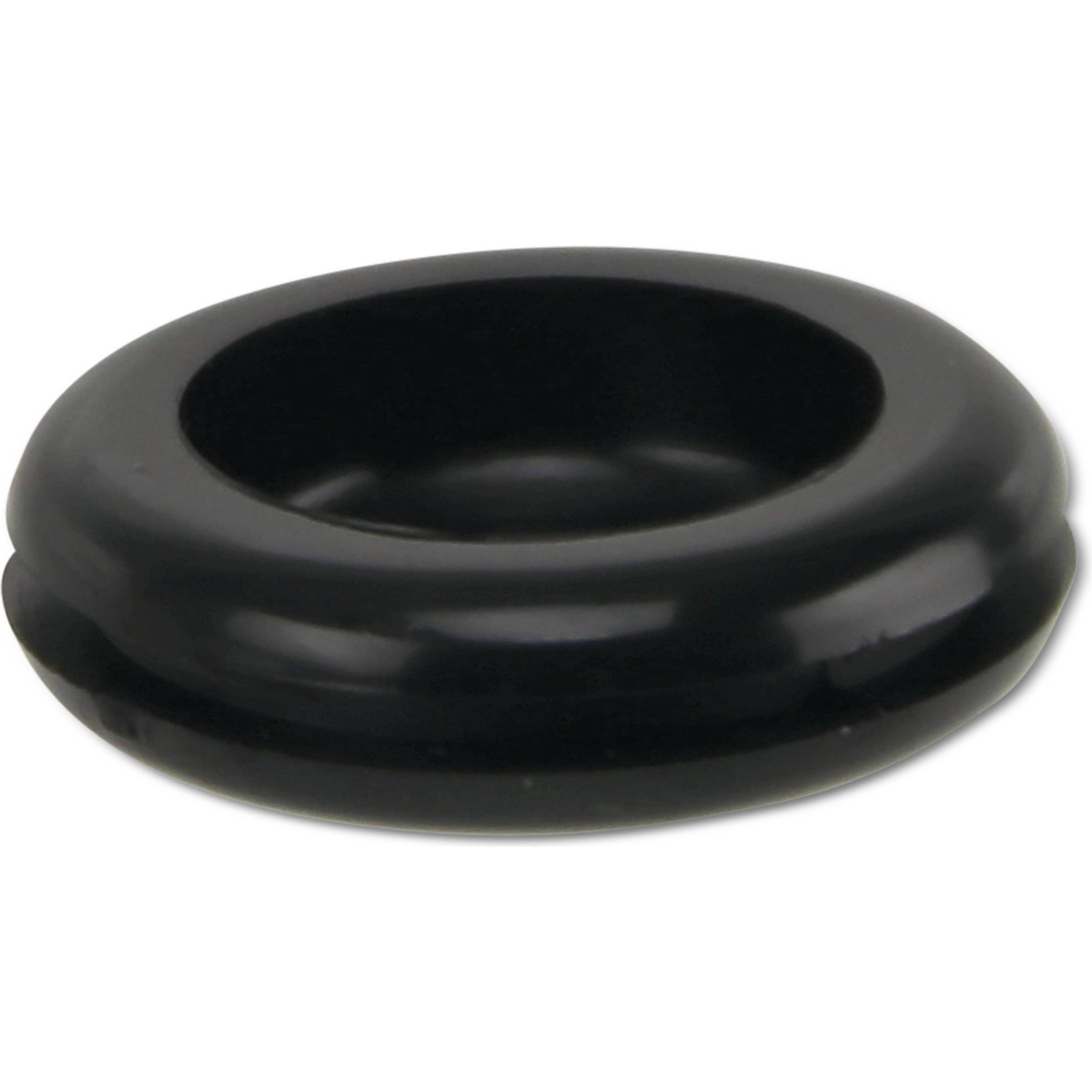 KSS, Kabelverbindung, Kabeldurchführungstülle PVC, schwarz, Plattenstärke 1,7, Loch-Ø 15,5, geschlossen, 1 Stück