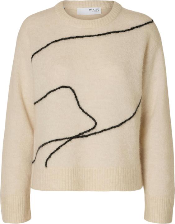 Produktbild Selected Abstrakter Strickpullover (S)