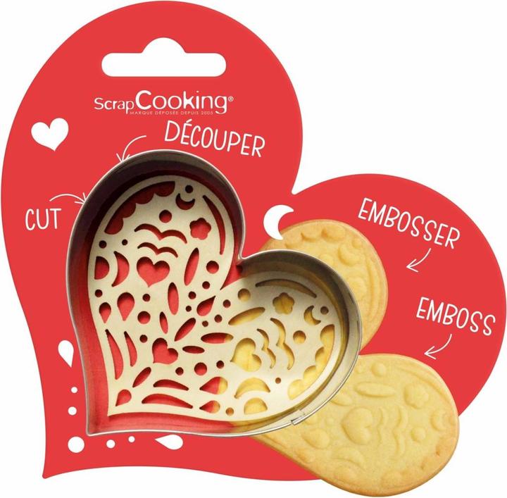 Produktbild ScrapCooking Ausstechform + Holzpräger "Herz"