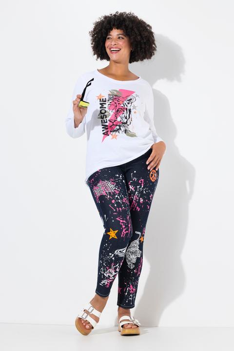 Produktbild Angel of Style Jeans, Slim Fit, Print-Mix, 5-Pocket (52)