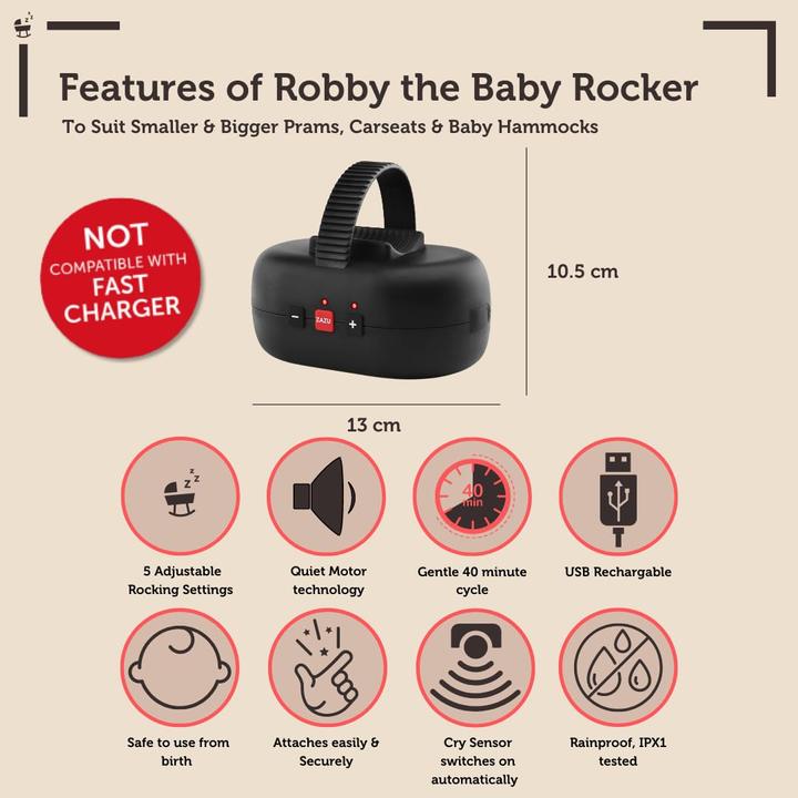 Actual product image ZaZu Kinderwagenschaukler - Baby Rocker