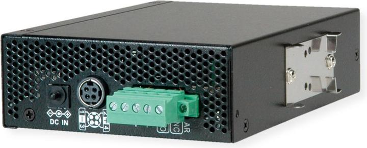 Produktbild Roline Industrie Konverter Gigabit Ethernet - Dual Speed 100/1000 Fiber, mit PoE Funktion