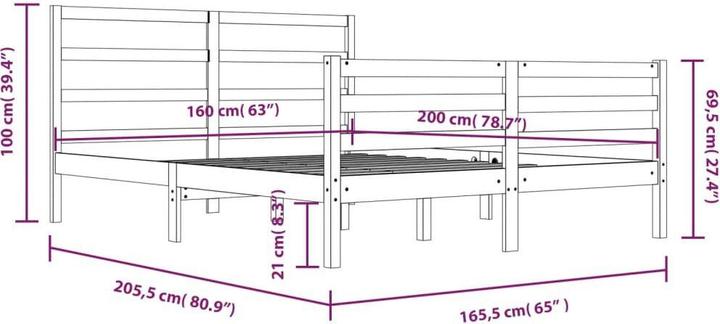 Image du produit vidaXL Gervasio (160 x 200 cm)