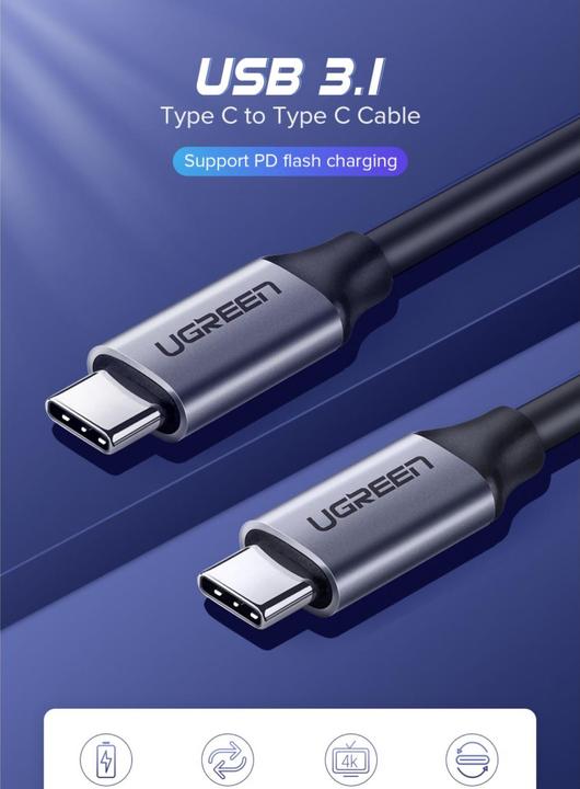 Immagine prodotto Ugreen USB-C – USB-C (1.50 m, USB 3.1, 60 W)