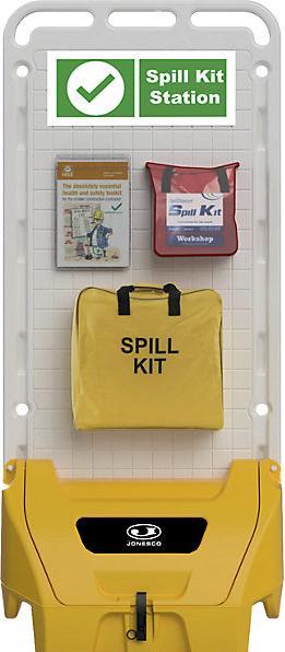 Actual product image Jonesco Mobile universal partition, with cover, seal, latch, yellow.