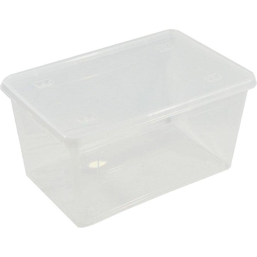 Well Home, Box portaoggetti, Mobiliario & Decoracion Art Plast Case Transparent with Cover (39 cm, 44 l)