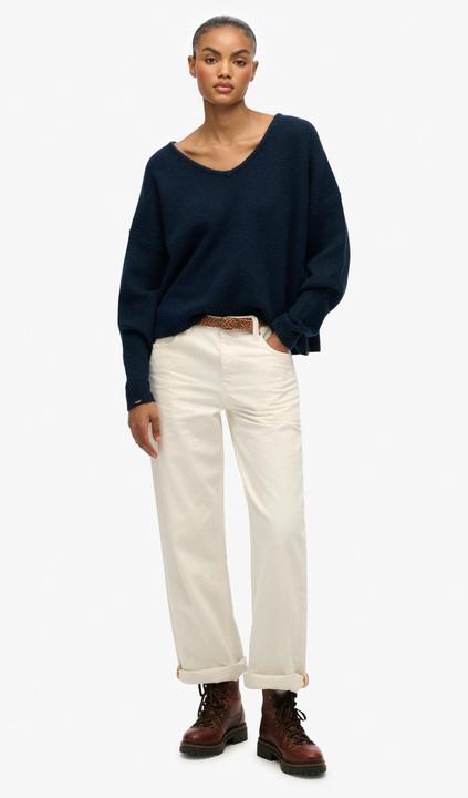 Produktbild Superdry Gebürsteter Oversize-Pullover mit V-Ausschnitt (S)