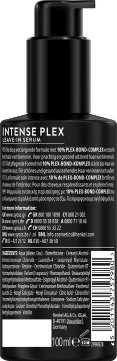 Image du produit Syoss Sérum sans rinçage Intense Plex (100 ml)