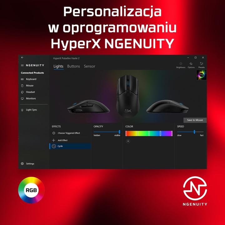 Productafbeelding HyperX Pulsefire Haste 2 Wired (Bedraad)