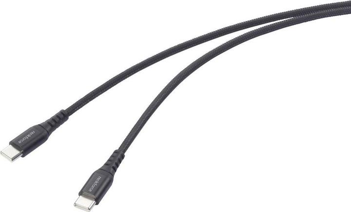 Actual product image Renkforce USB-C cable, highly flexible, 1 m (1 m, USB 2.0, 60 W)