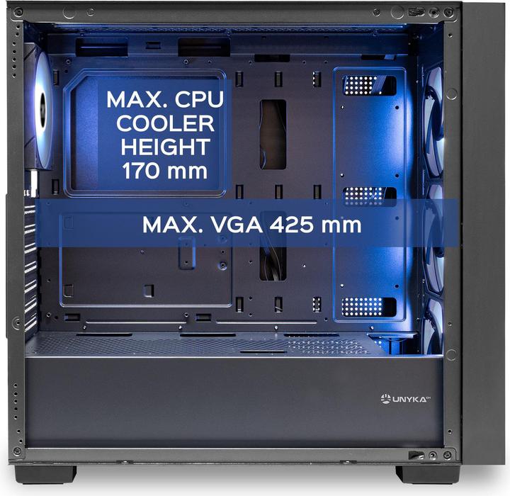 Produktbild Unykach Revelat MESH Black (ATX, mATX)