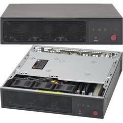 Thumbnail - Supermicro 1U CHASSIS 1X2.5 FIX (Mini-ITX), PC Gehäuse, Schwarz