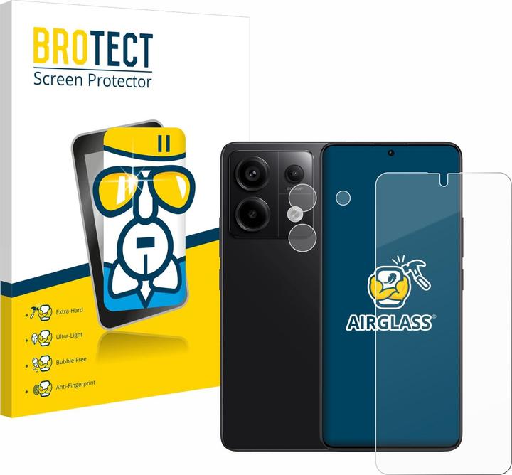 Produktbild BROTECT AirGlass Panzerglasfolie (1 Stk., Xiaomi Redmi Note 13 Pro 5G)