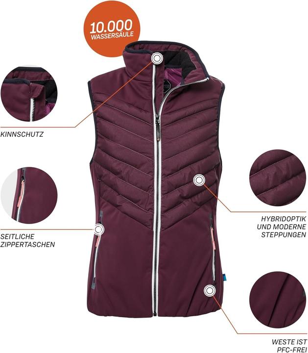Actual product image Killtec Quilted Gilet with Stand Collar (38)