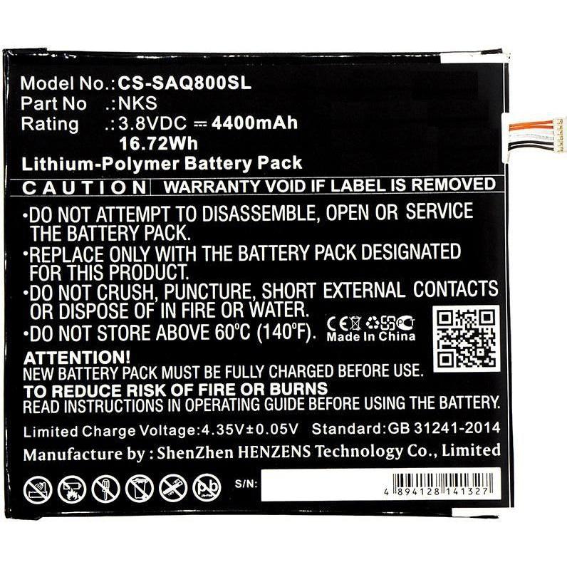 Thumbnail - CoreParts Battery for Sprint Tablet (4400 mAh), Notebook Akku, Schwarz
