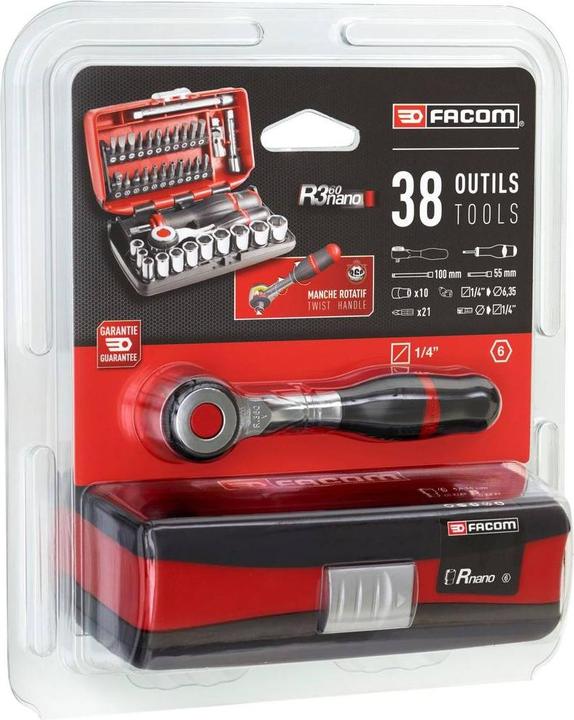 Produktbild Facom Steckschlüsselsatz (6 mm, 12 mm, 14 mm, 5.5 mm, 10 mm, 7 mm, 11 mm, 5 mm, 8 mm, 9 mm, 13 mm)