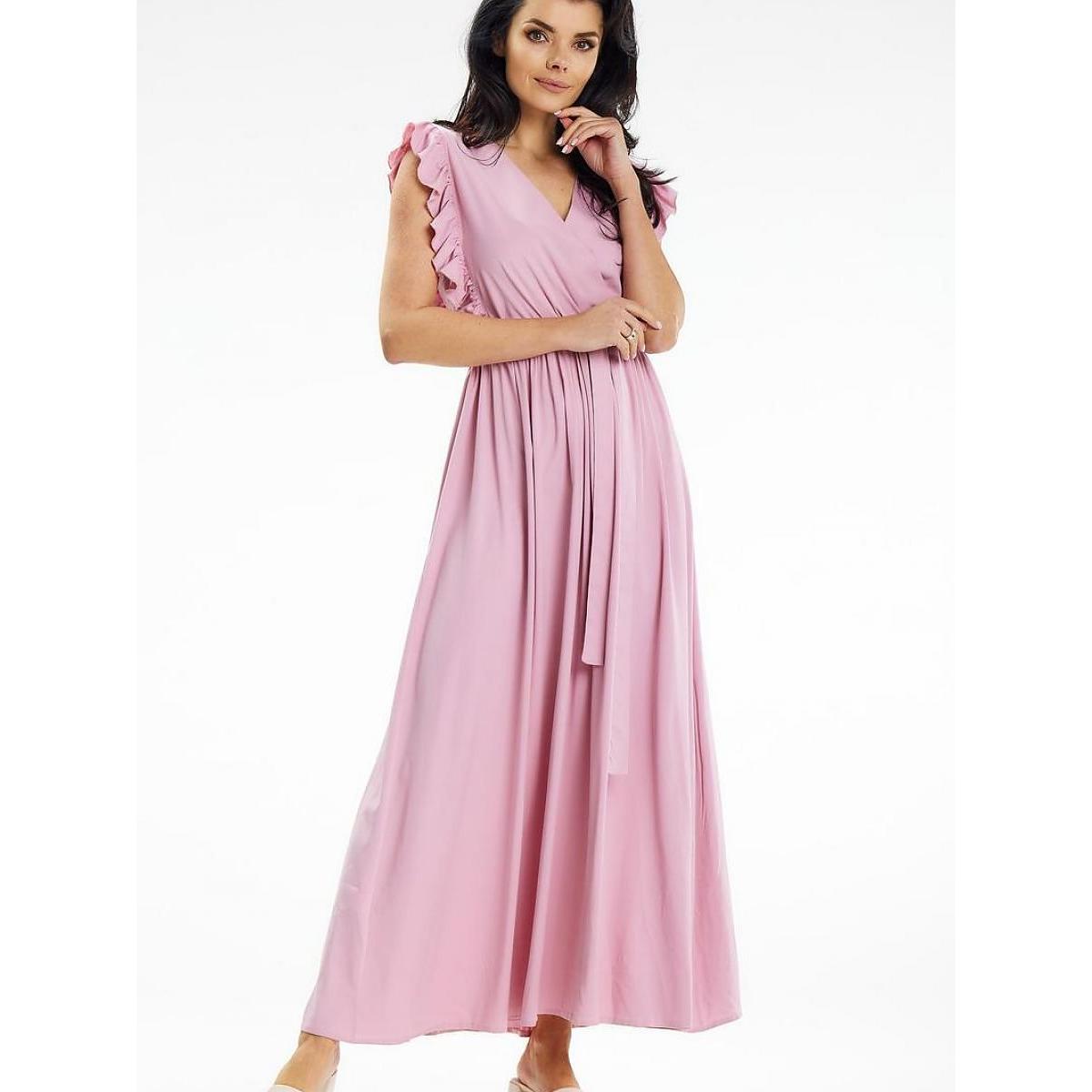 Awama, Damen, Kleider, Alltagskleid model, Rosa, (S)