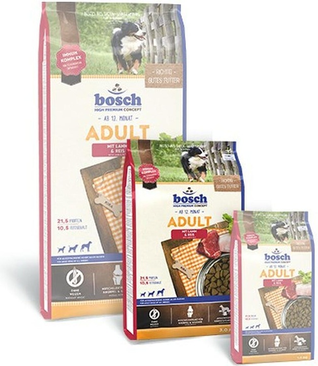 Immagine prodotto Bosch Petfood Agnello e riso (Adulto, 1 pz., 3000 g)
