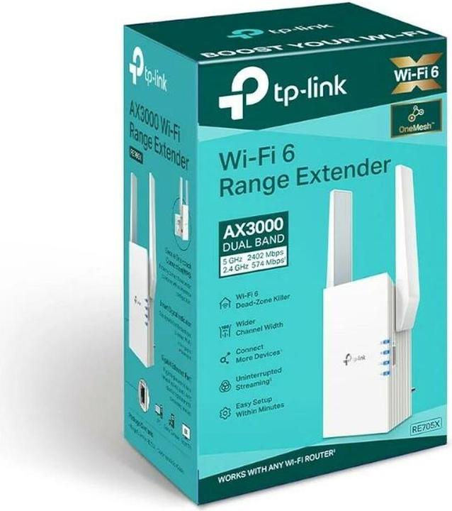 Actual product image TP-Link RE705X - Wi-Fi 6 range extender (2402 Mbit/s, 574 Mbit/s)