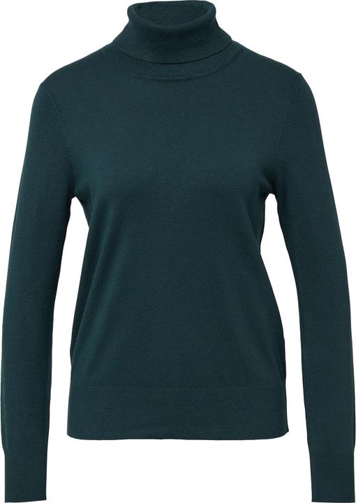 Produktbild s.Oliver Strickpullover Feinstrickpullover aus Viskosemix mit Rollkragen (48)