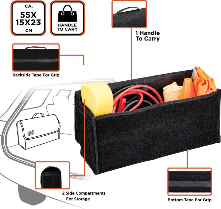 Produktbild Black & Decker Car cargo organizer large carp