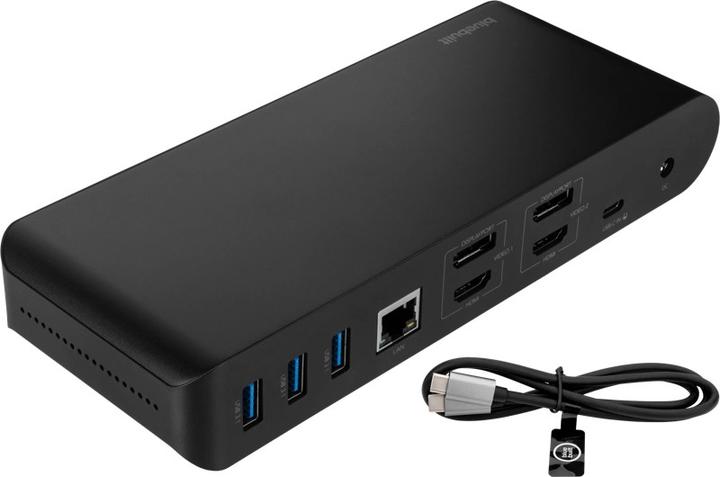 Productafbeelding Bluebuilt Displaylink docking station Pro met Usb C zwart (BBDS14IN1B) (USB-C, 14 ports)