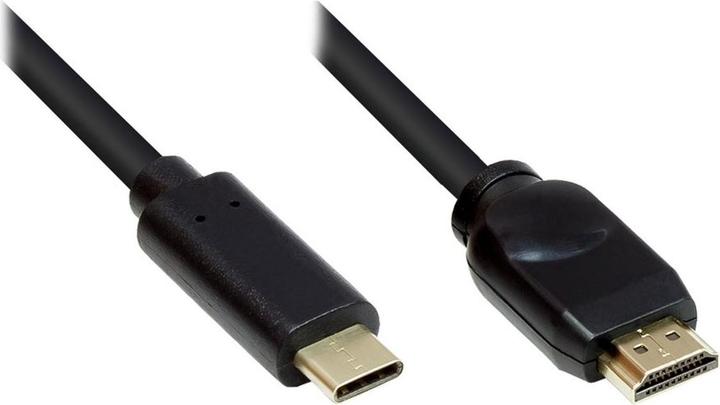 Actual product image Good Connections Adapter cable USB-C™ plug to HDMI 2.0 plug, 4K2K / UHD 60Hz, CU, black, 10m, ® (10 m)
