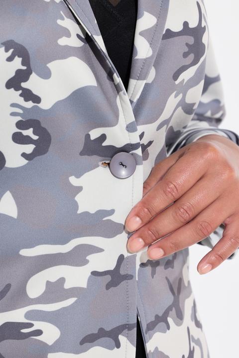 Produktbild Angel of Style Blazer, Camouflage, offene Form, 3/4-Ärmel (48)