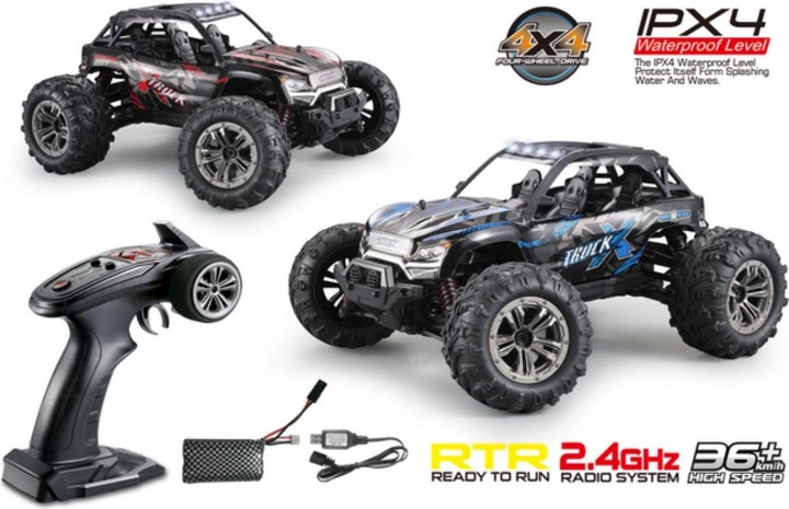 Actual product image Absima Scale 1:16 4WD High Speed Sand Buggy X TRUCK 2,4GHz Black/Red (RTR Ready-to-Run)