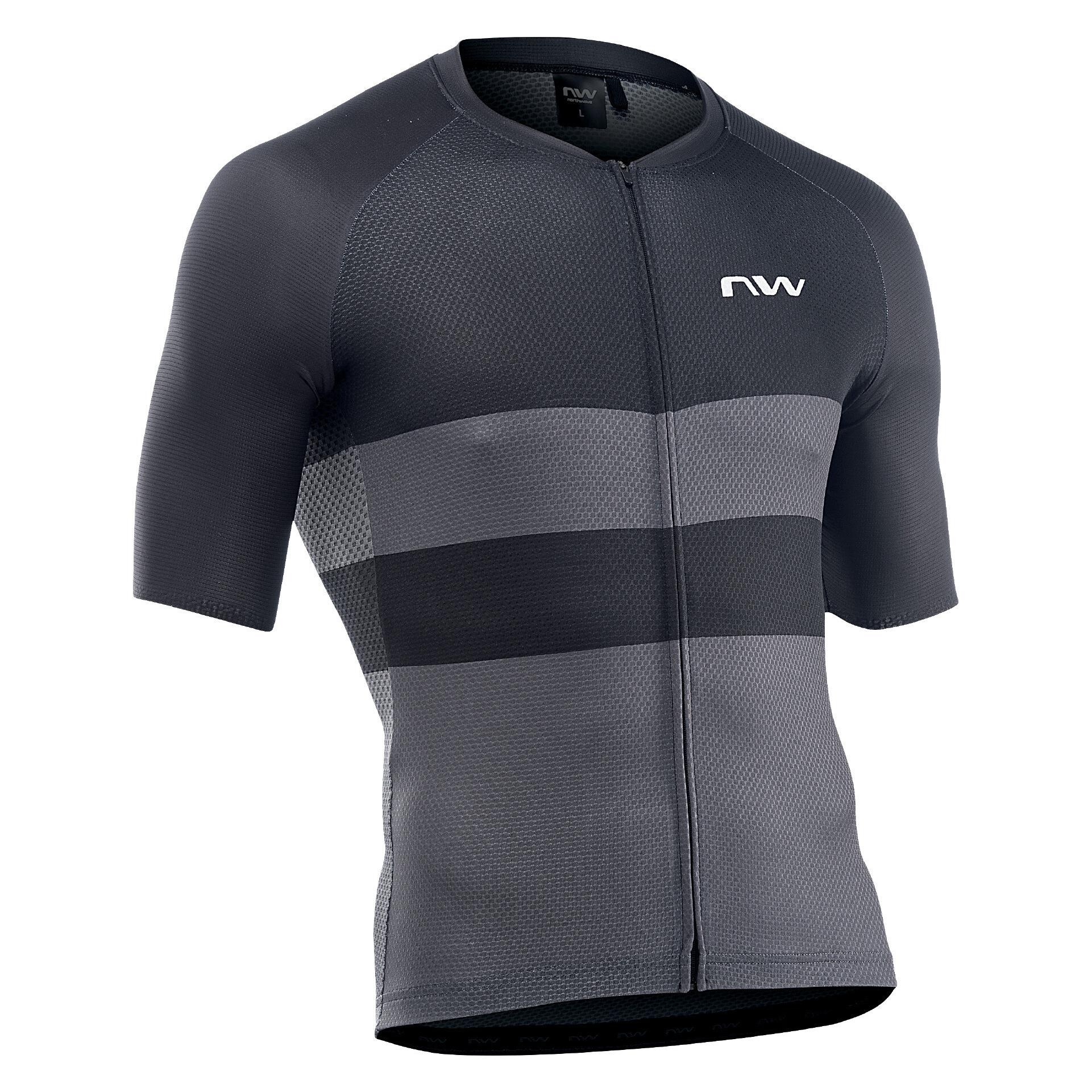Northwave, Herren, Velotrikot, Blade Air (L), Schwarz, Grau, L