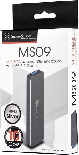 Produktbild Silverstone SST ext. M.2 Gehäuse SST-MS09S (M.2 2280, M.2 2260)