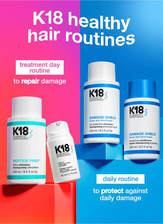 Produktbild K18 Reinigendes Shampoo für Haarfarbe Schutz Damage Shield Ph Protective Shampoo (930 ml, Flüssiges Shampoo)