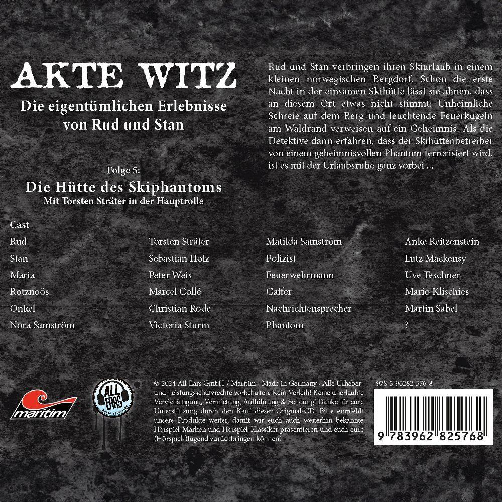 Thumbnail - Akte Witz 05: Die Hütte Des Skiphantoms, Hörbücher von Torsten, Sträter