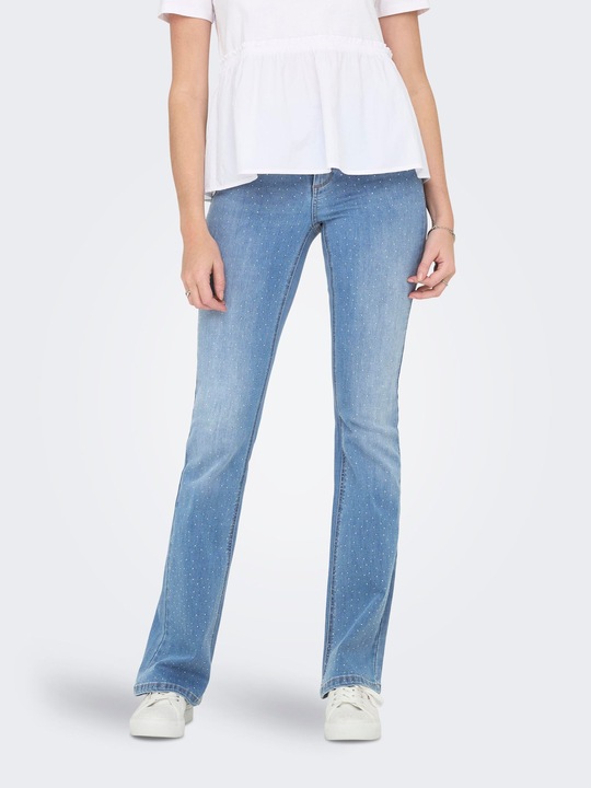 Produktbild Only ONLWAUW Mittlere Taille Ausgestellt Jeans Flared fit jeans (32)