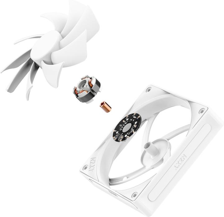 Produktbild NZXT Q-Serie F120Q Lfter White 120mm RF-Q12SF-W2 (120 mm, 1 x)