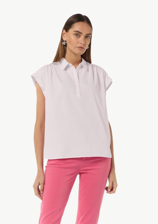 Image du produit Comma Bluse Locker geschnittene Hemdbluse mit Musterstruktur (34)