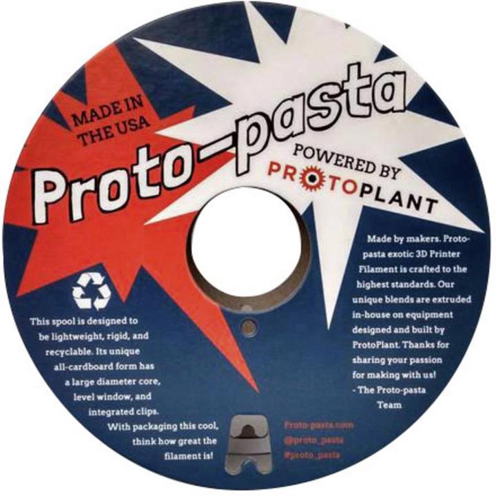 Actual product image Proto-pasta Magnetic iron (Metal, 1.75 mm, 500 g, Silver)