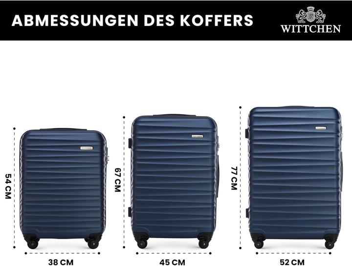 Image du produit Wittchen 3-teiliges Koffer-Set (96 l)