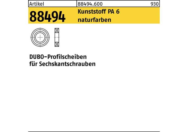 Image du produit Dubo Rondelle profilée R 88494 pour vis à 6 pans (M24)
