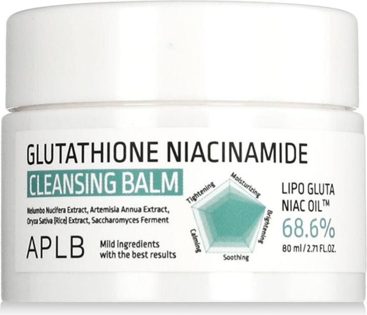 Aplb Glutathione Niacinamide Cleansing Balm Lipo Gluta Niac Oil 68.6% 2.71 (Reinigungslotion, 80 ml)