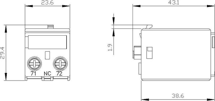 Produktbild Siemens Hilfsschalter für Schütz