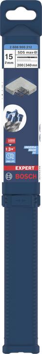 Actual product image Bosch Professional Zubehör Blau Zubehör 2608900212 EXPERT Bohrhammer SDS max-8X 15x200x340mm (15.0 millimetres)