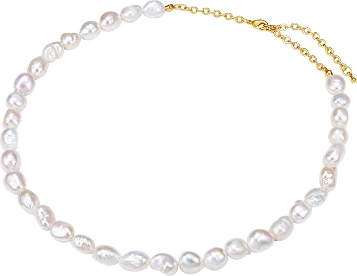 Produktbild Lulu & Jane Metall-Legierung Süsswasser-Zuchtperle gelbgold 42,0 cm Basiskette + 5,0 cm Verlängerung - 33060 (Metall-Legierung, 42 - 47 cm)
