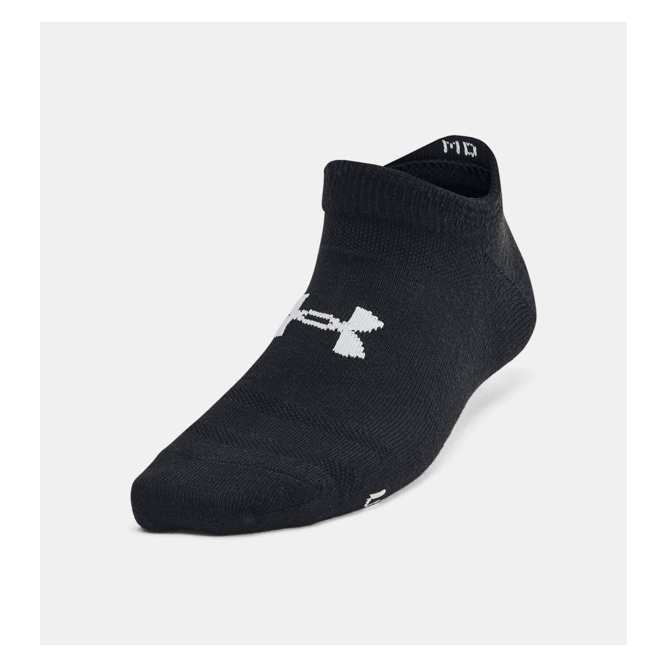 Under Armour, Unisex, Sportsocken, Ua Yth Essential No Show 6Pk (Xs), Schwarz