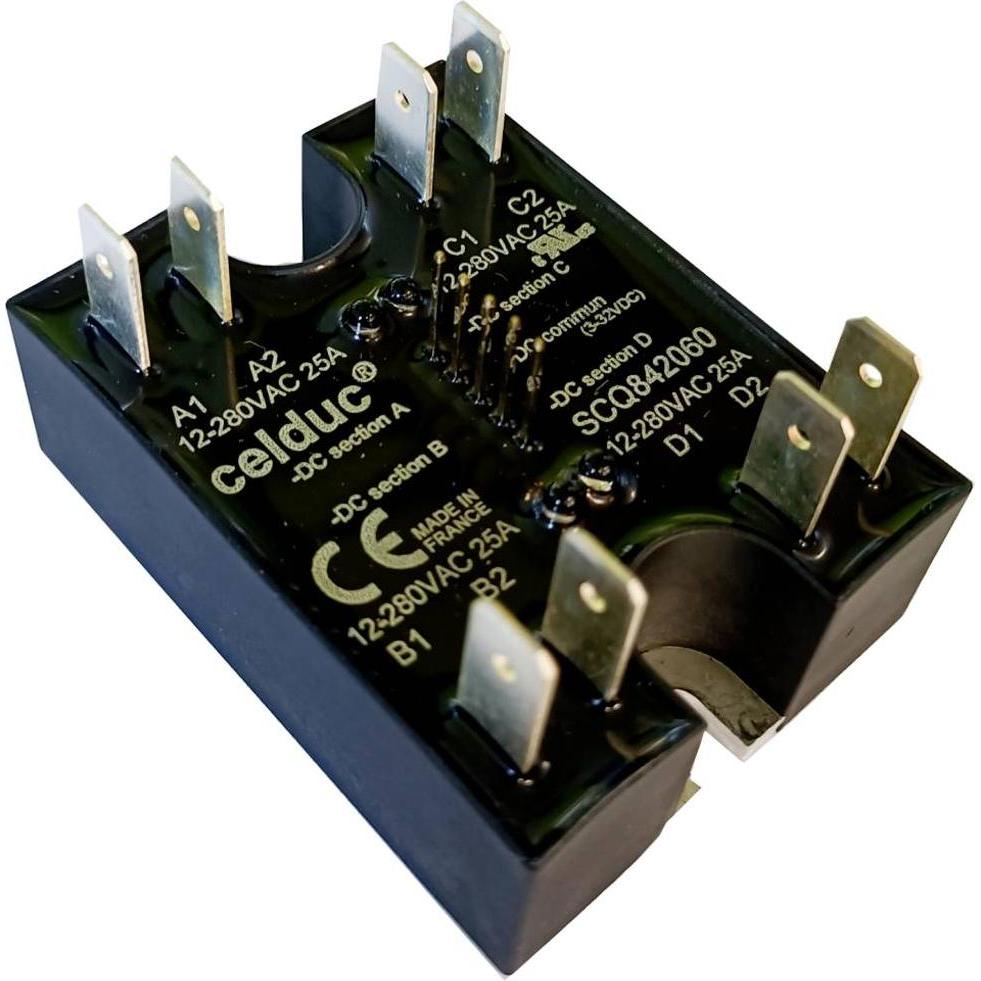 Celduc Halbleiterrelais SCQ842060 20 A Schaltspannung (max.): 280 V/AC 1 St., Relais
